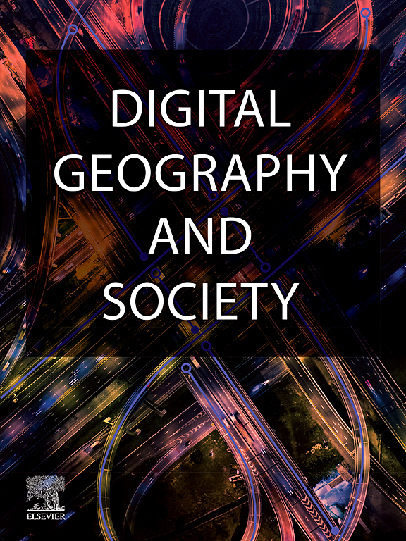 Go to journal home page - Digital Geography and Society